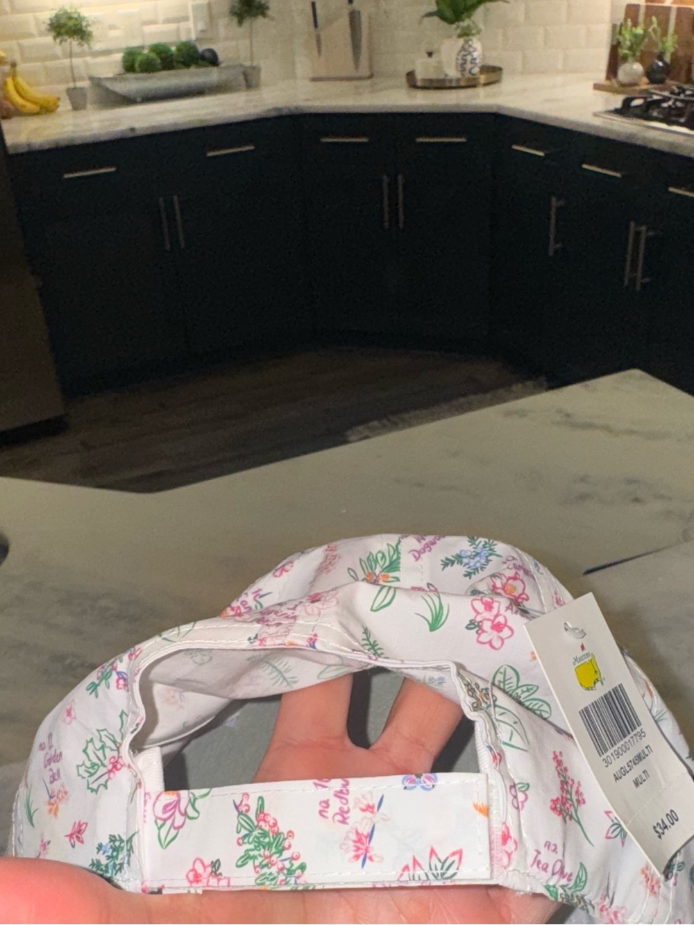 Masters 2026 Ladies Floral Pink & Green hat - Picture 3 of 9